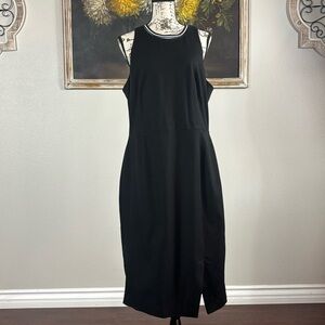 Banana Republic Womens Size 14 Black Sleeveless Sheath Dress